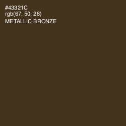 #43321C - Metallic Bronze Color Image